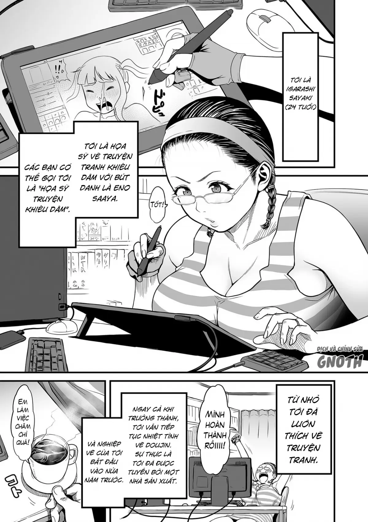 Onna Eromangaka ga Inran da nante Gensou ja nai? | Is It Not a Fantasy That The Female Erotic Mangaka Is a Pervert? - Full trang 14