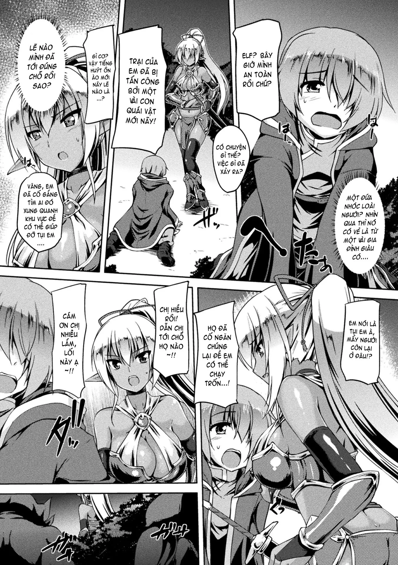 Gunjoku no Dark Elf | Gang-raped Dark Elf - Full trang 3