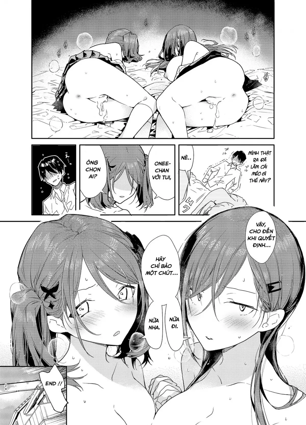 Kinjo no Tsuntsun Imouto to Muhyoujou Ane ni Semarare Ecchi - Full trang 22