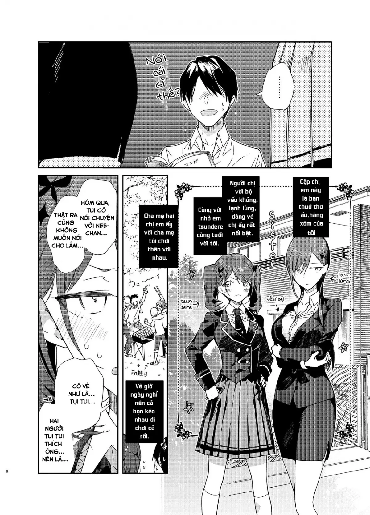 Kinjo no Tsuntsun Imouto to Muhyoujou Ane ni Semarare Ecchi - Full trang 4