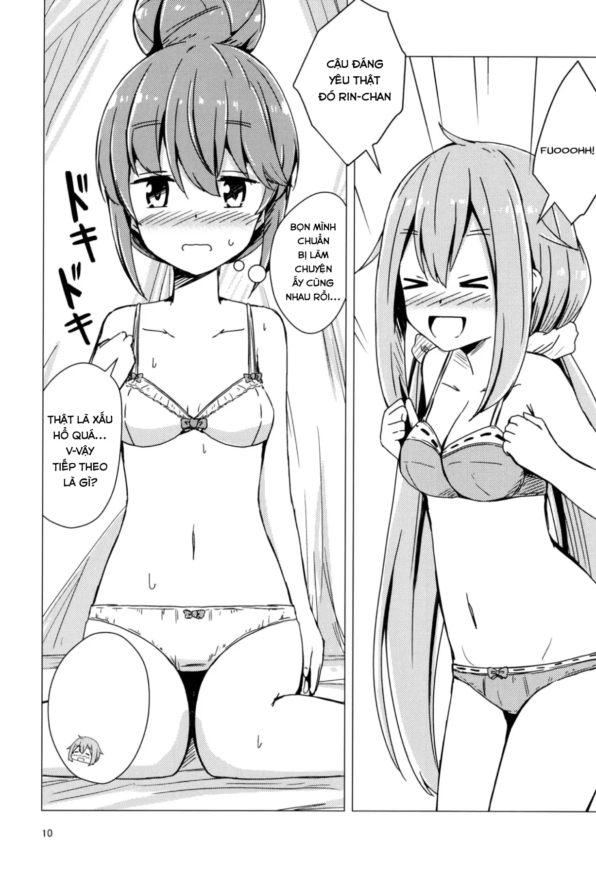 Sex Shinai to Derenai Tent ni Tojikomerareta NadeRin - Full trang 8