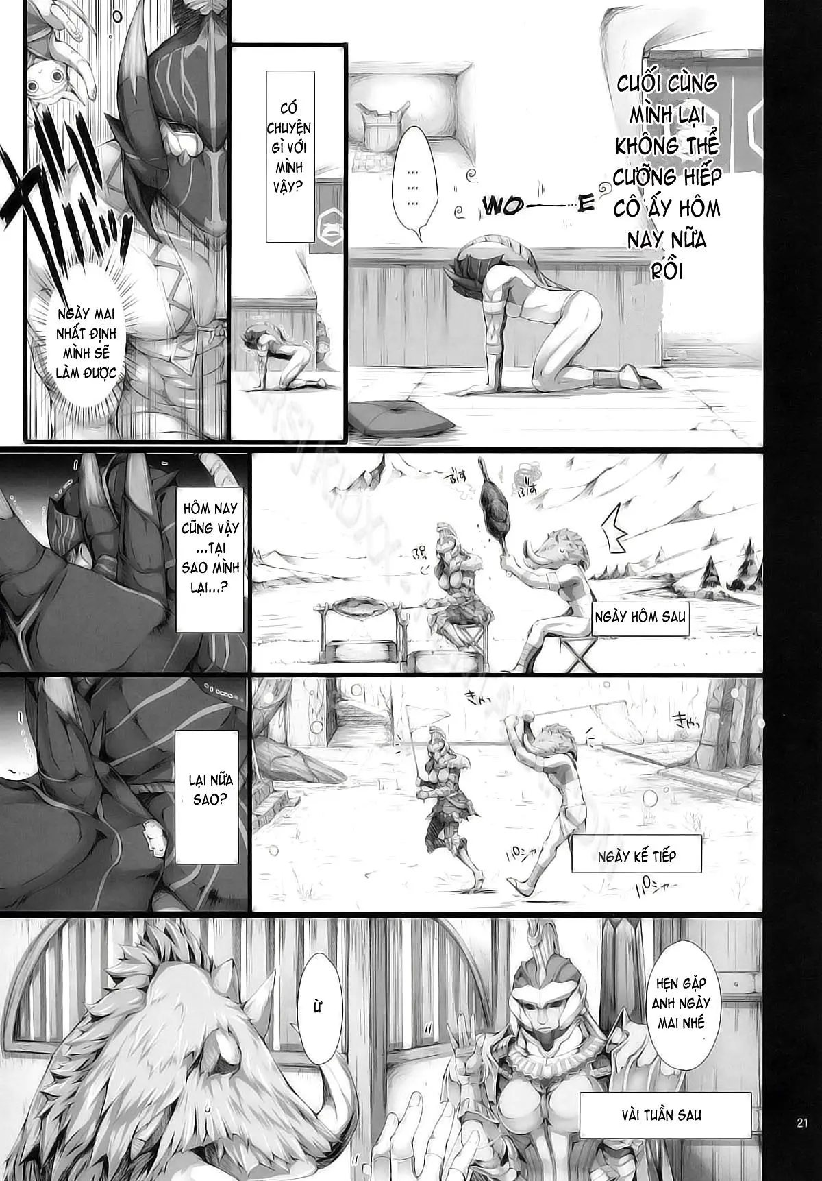 Monhan no Erohon 9 (decensored) - Full trang 19