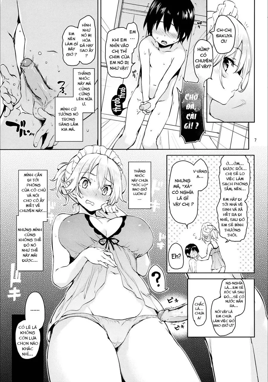 Shasei Kanri Shite Kudasai Sakuya-san! | Take Care of My Ejaculations Please, Sakuya-san! - Full trang 4
