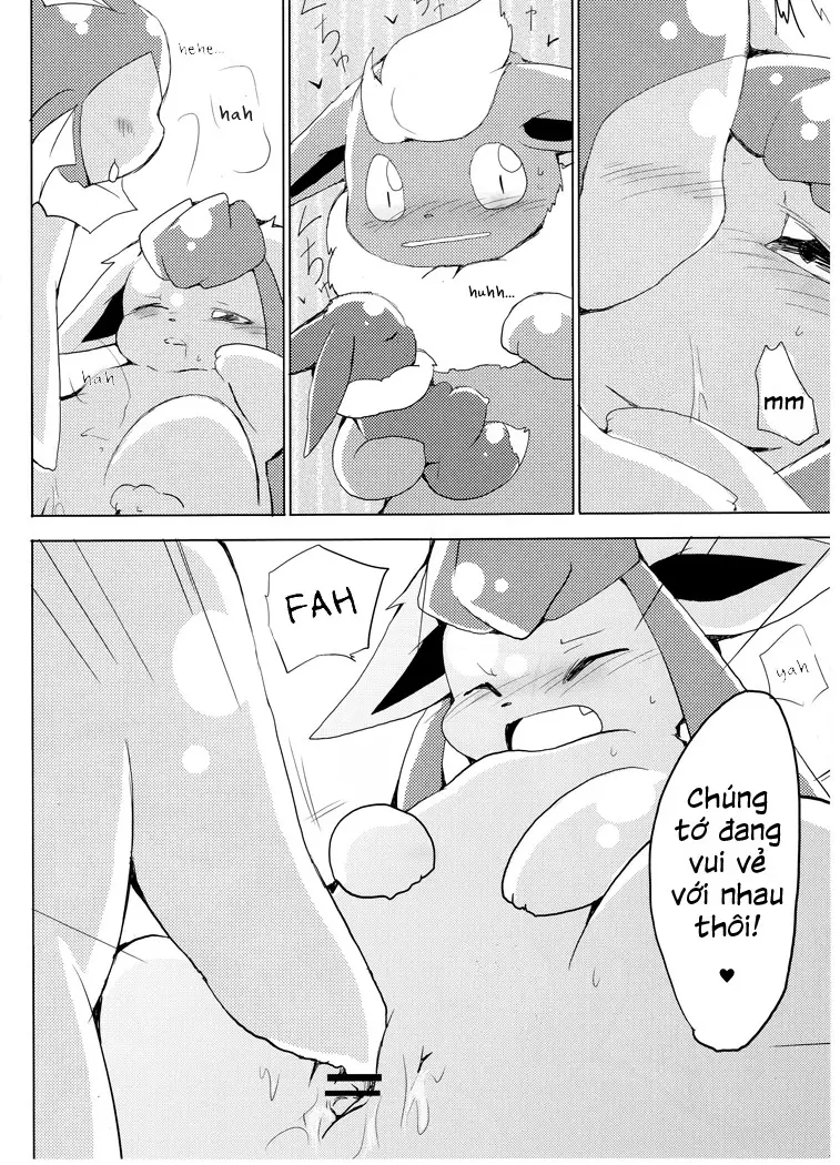 Buu-chan ga Onnanoko ni Dokidoki Suru Hon. | Book Where Flareon Gets Excited By Girls. - Full trang 14