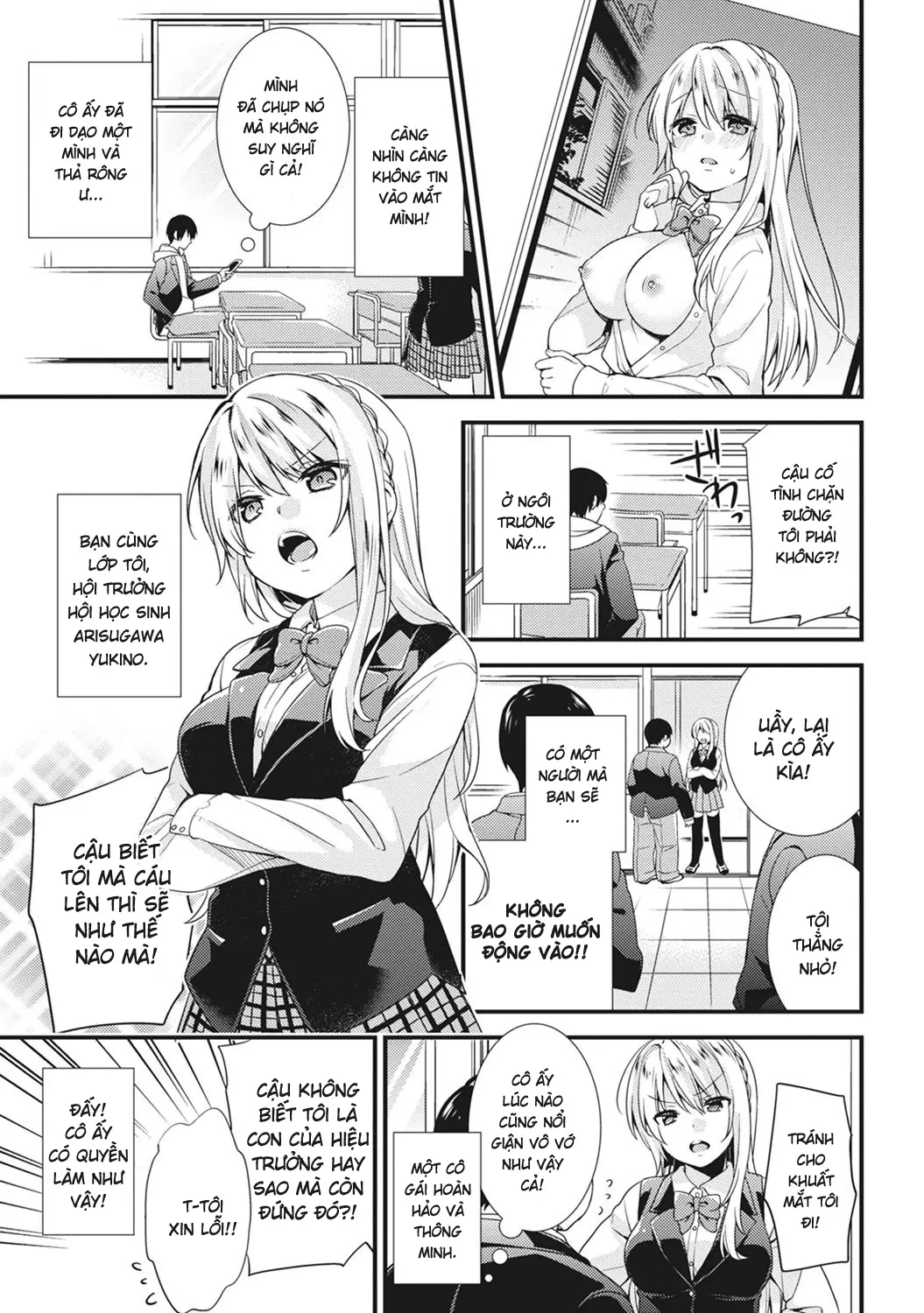 Gakuen no Ojou-sama ga Roshutsukyou no Dohentai datta Hanashi Ch. 1 - Full trang 3