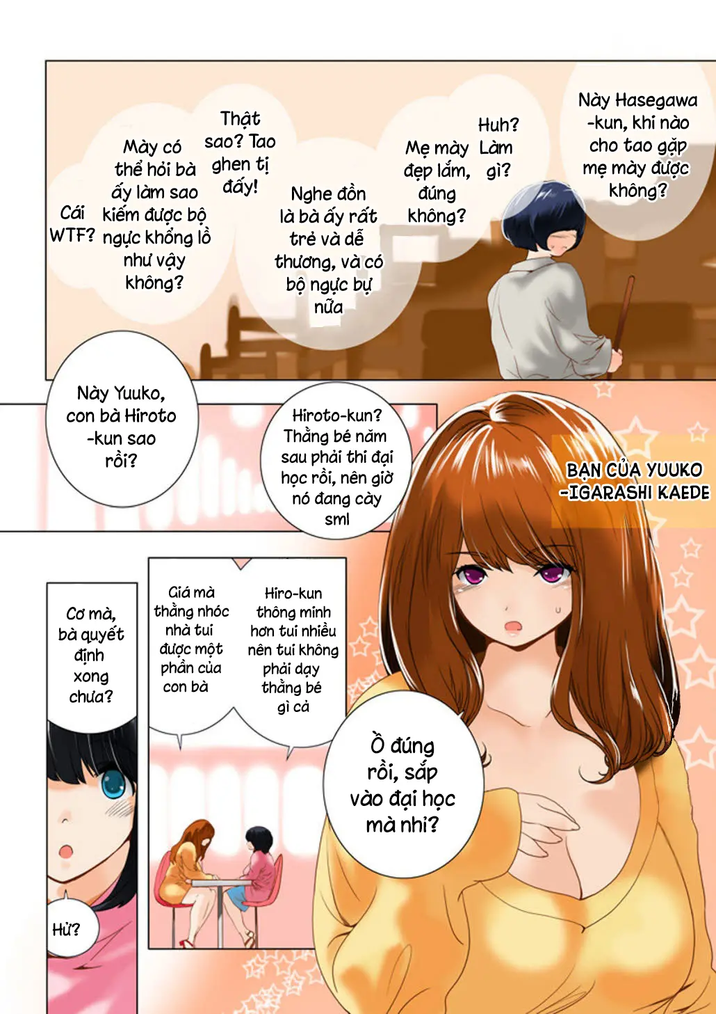 Omamagoto Hasegawa-san chi no Oyakokankei Ichiwame "Haha to Oppai" - Full trang 10