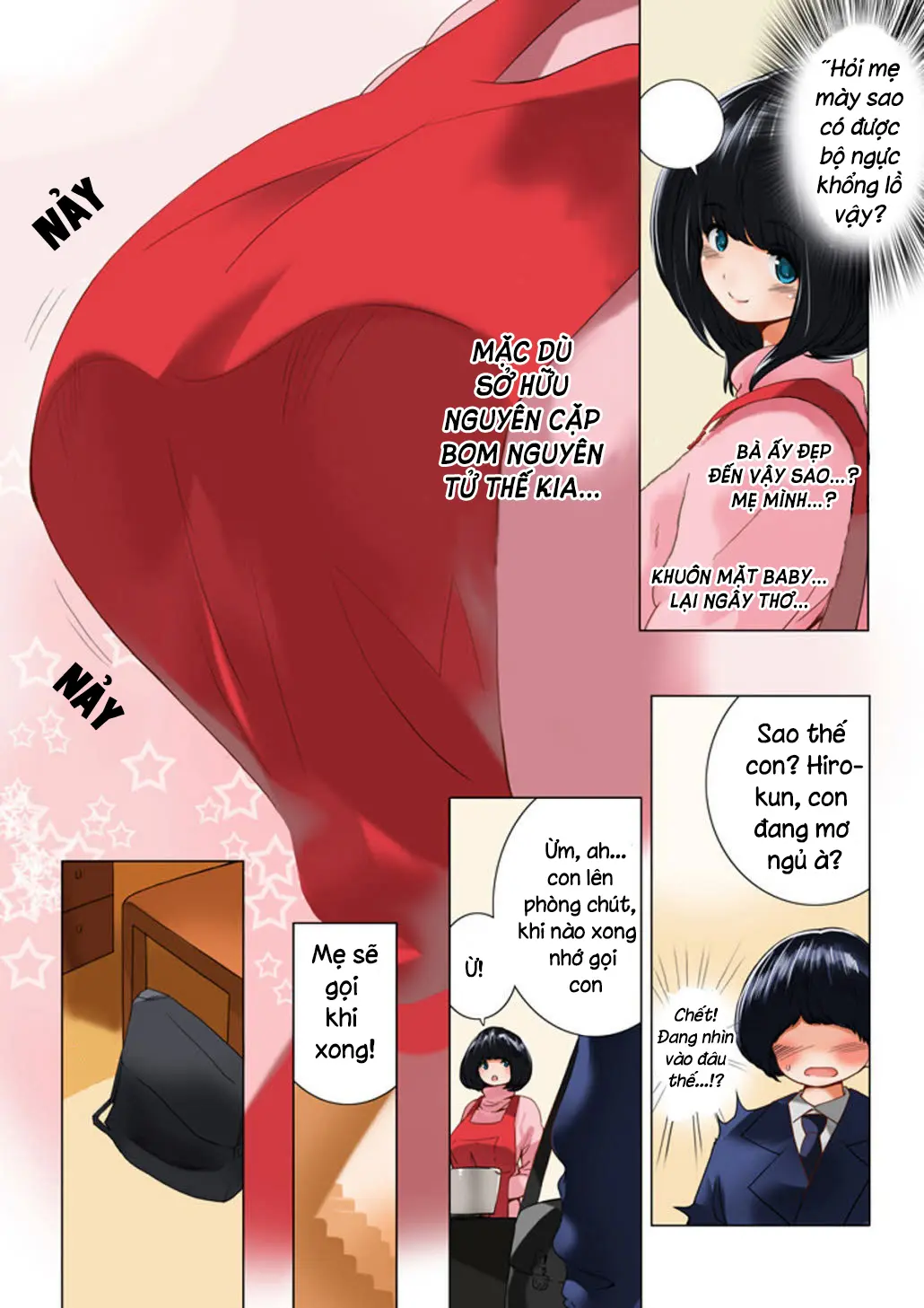 Omamagoto Hasegawa-san chi no Oyakokankei Ichiwame "Haha to Oppai" - Full trang 13