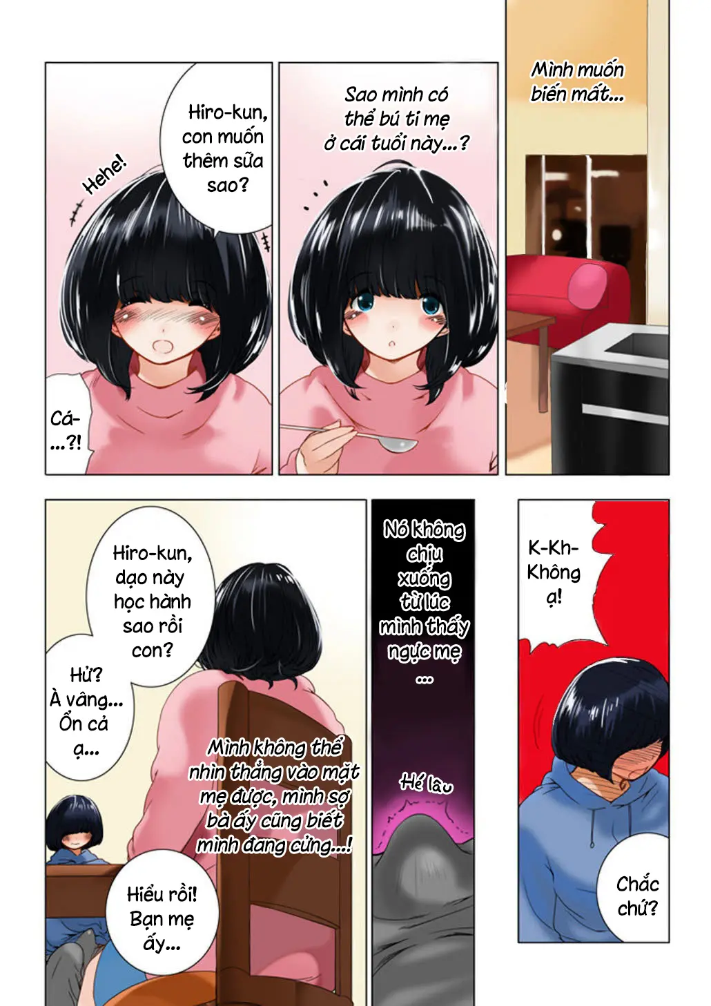 Omamagoto Hasegawa-san chi no Oyakokankei Ichiwame "Haha to Oppai" - Full trang 21