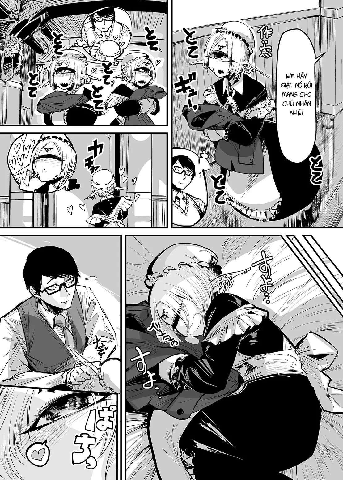Mikai no Chi de Hirotta Nazo Gengo Tangan-chan o Maid to Shite Yatotte Icha Love suru Hon 2 - Full trang 28