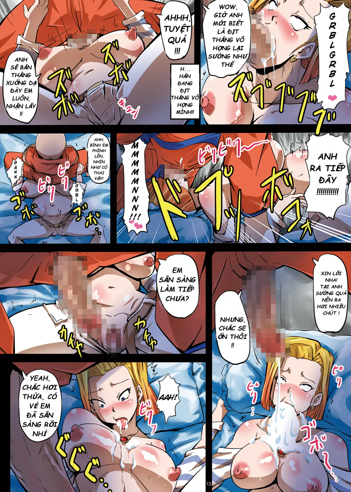18-gou Sei Dorei Keikaku -Bulma to Krillin no Kyoubou de 18-gou ga Ochiru Made- - Full trang 14