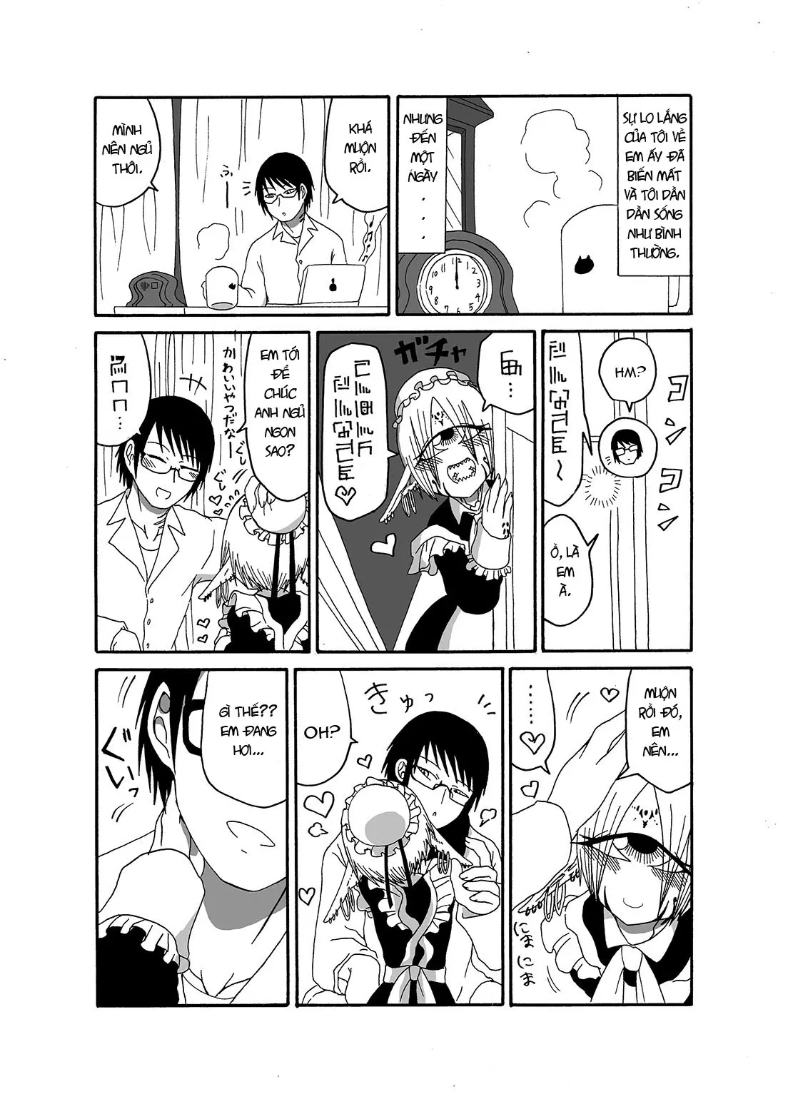 Mikai no Chi de Hirotta Nazo Gengo Tangan-chan o Maid to Shite Yatotte Icha Love suru Hon - Full trang 10