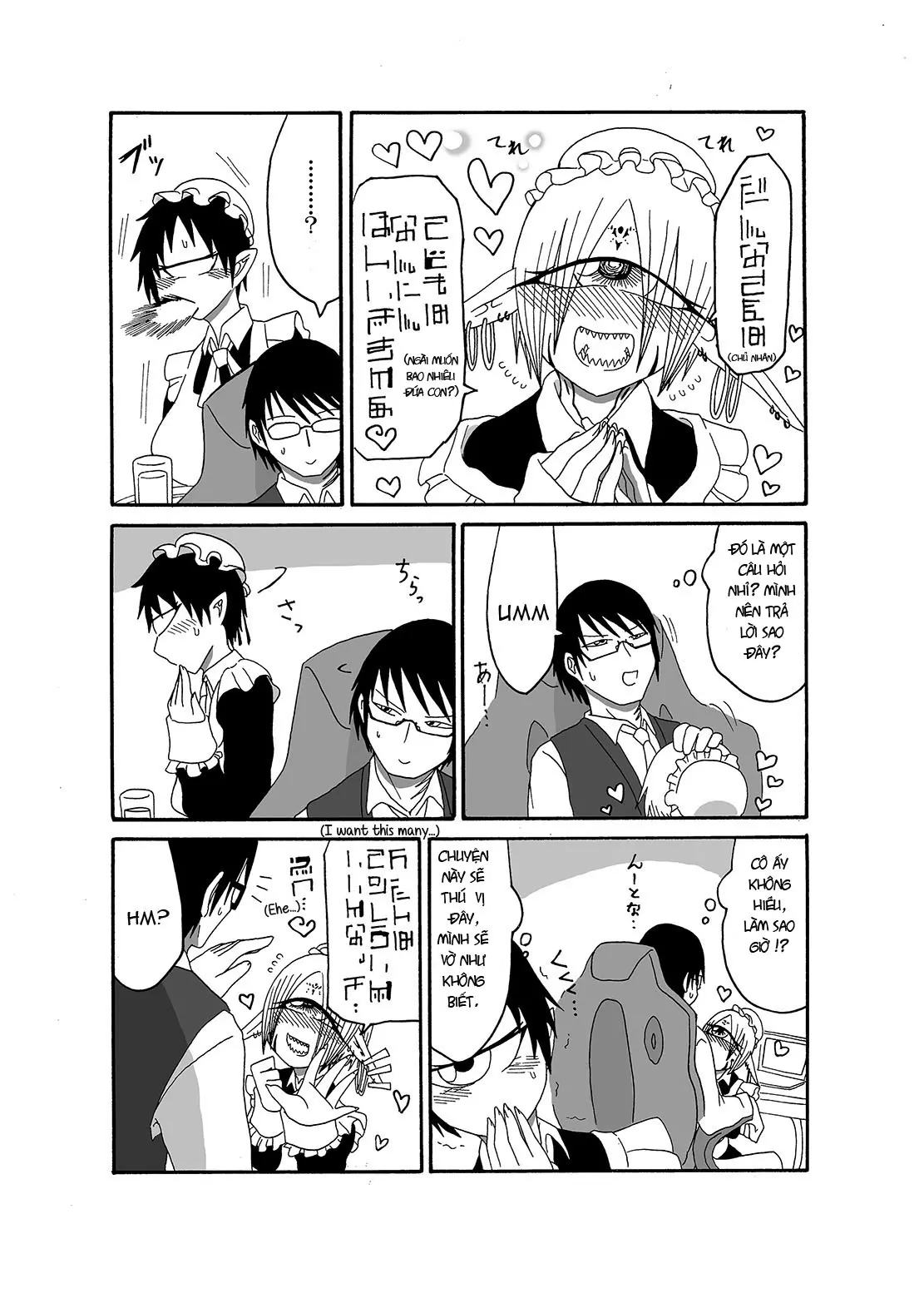Mikai no Chi de Hirotta Nazo Gengo Tangan-chan o Maid to Shite Yatotte Icha Love suru Hon - Full trang 24