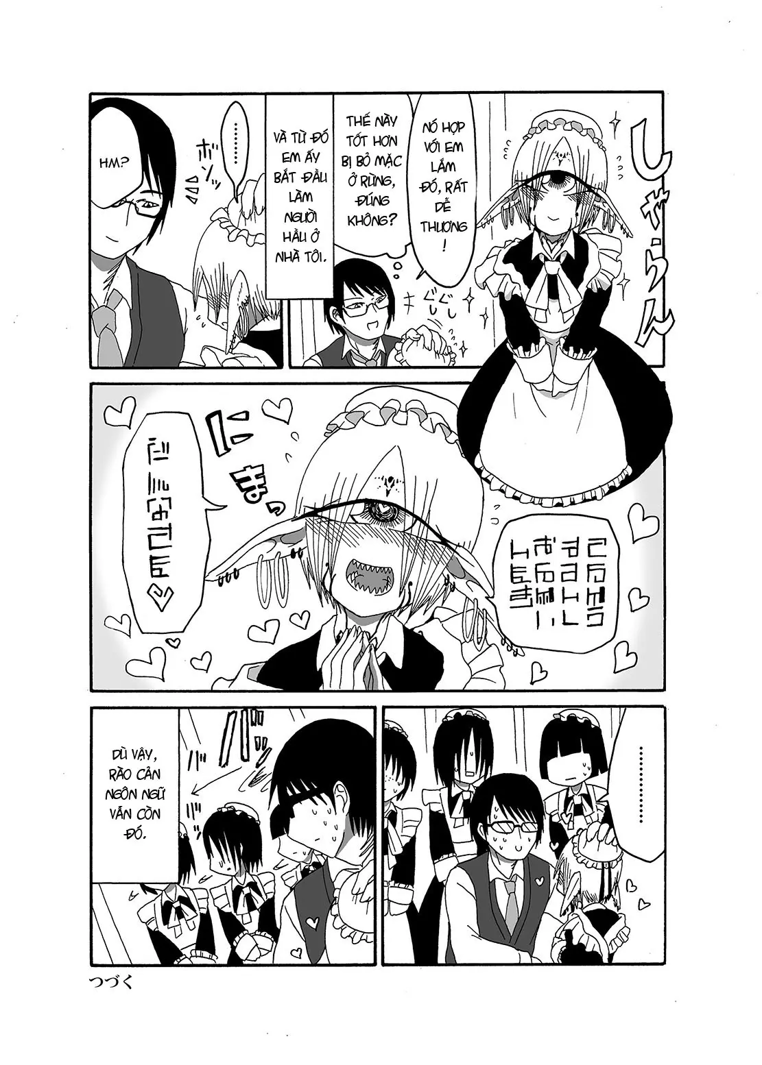 Mikai no Chi de Hirotta Nazo Gengo Tangan-chan o Maid to Shite Yatotte Icha Love suru Hon - Full trang 8