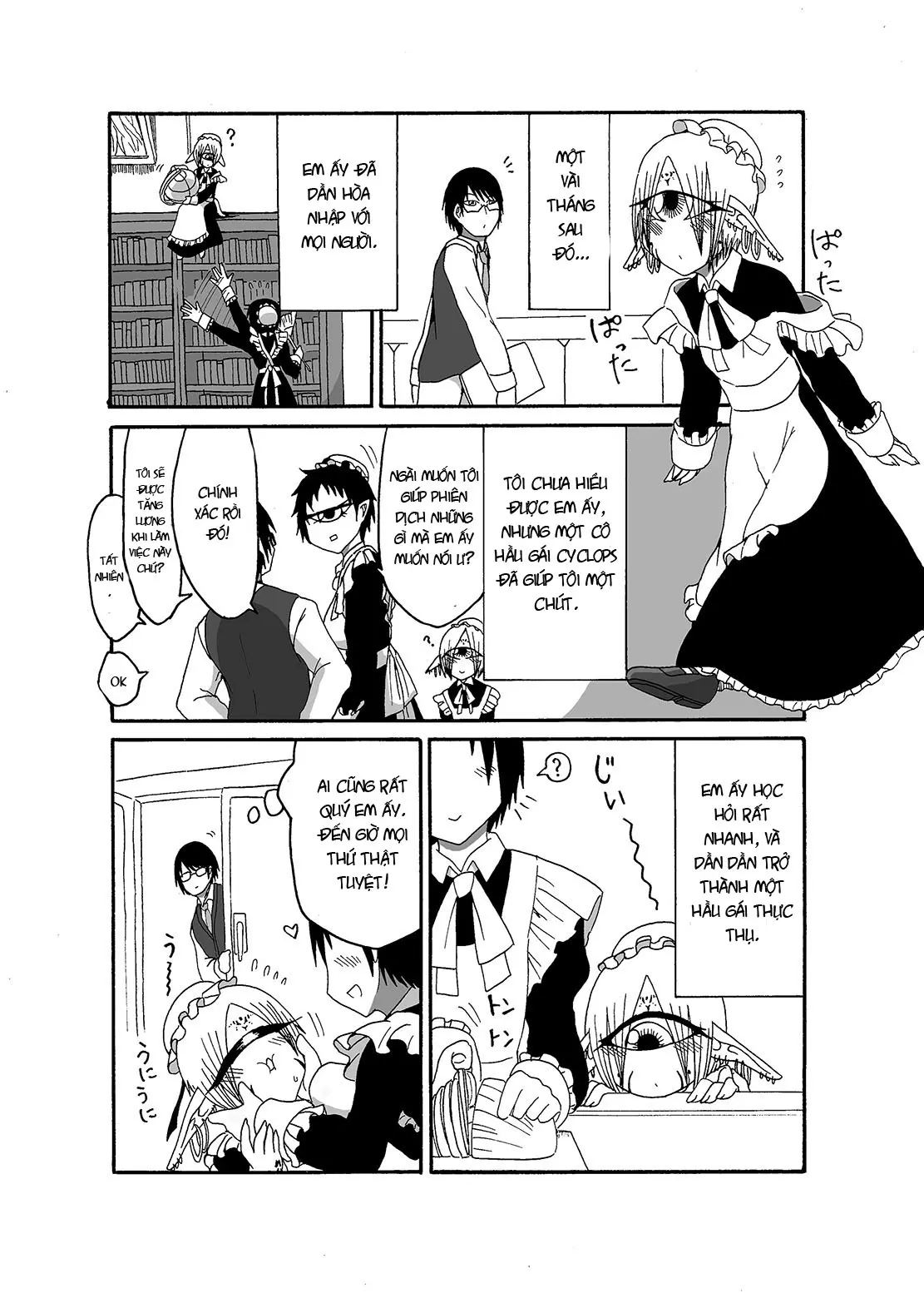 Mikai no Chi de Hirotta Nazo Gengo Tangan-chan o Maid to Shite Yatotte Icha Love suru Hon - Full trang 9