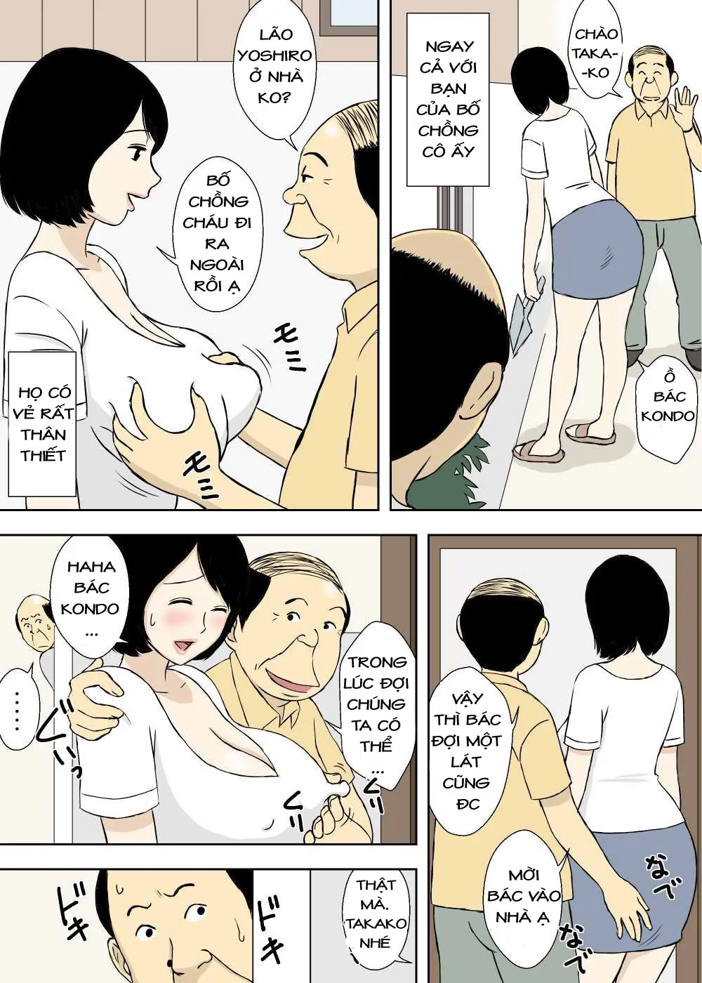 Zokuzokuzoku Ojii-chan to Gifu to Giri no Musuko to, Kyonyuu Yome. | Ông nội, bố chồng, con ghẻ và cô vợ vú to C4 - Full trang 20