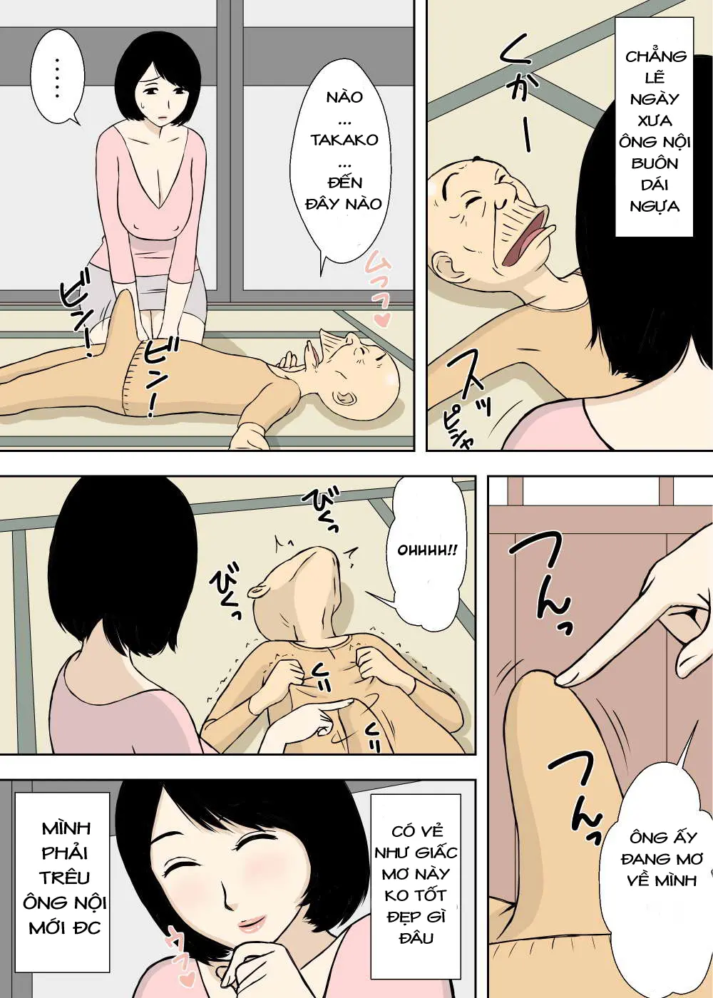 Zokuzokuzoku Ojii-chan to Gifu to Giri no Musuko to, Kyonyuu Yome. | Ông nội, bố chồng, con ghẻ và cô vợ vú to C4 - Full trang 5