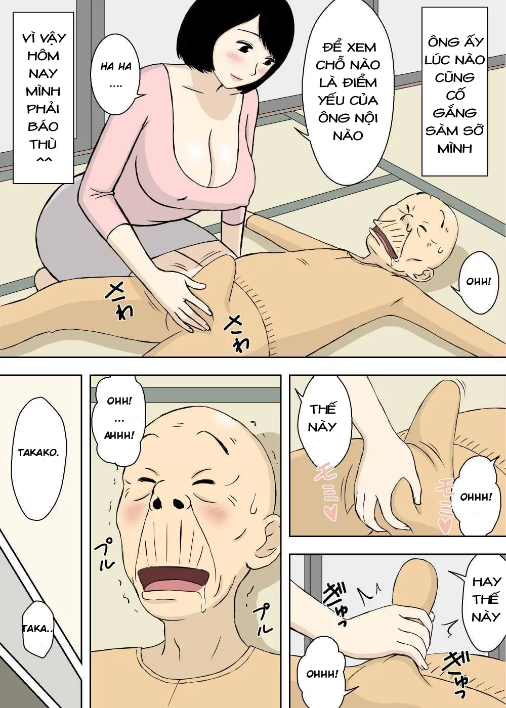 Zokuzokuzoku Ojii-chan to Gifu to Giri no Musuko to, Kyonyuu Yome. | Ông nội, bố chồng, con ghẻ và cô vợ vú to C4 - Full trang 6