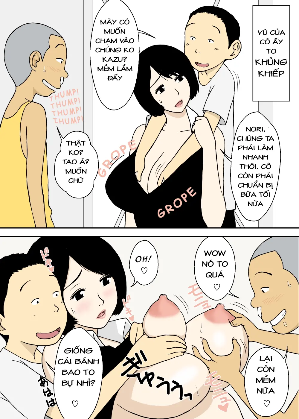 Zokuzoku Ojii-chan to Gifu to Giri no Musuko to, Kyonyuu Yome. | Ông nội, bố chồng, con ghẻ và cô vợ vú to C3 - Full trang 22
