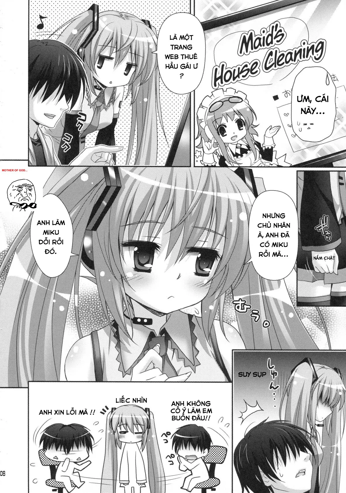 Miku-san ga Maid Fuku o Kite Iroiro Kirei ni Shitekureru Ohanashi. - Full trang 4