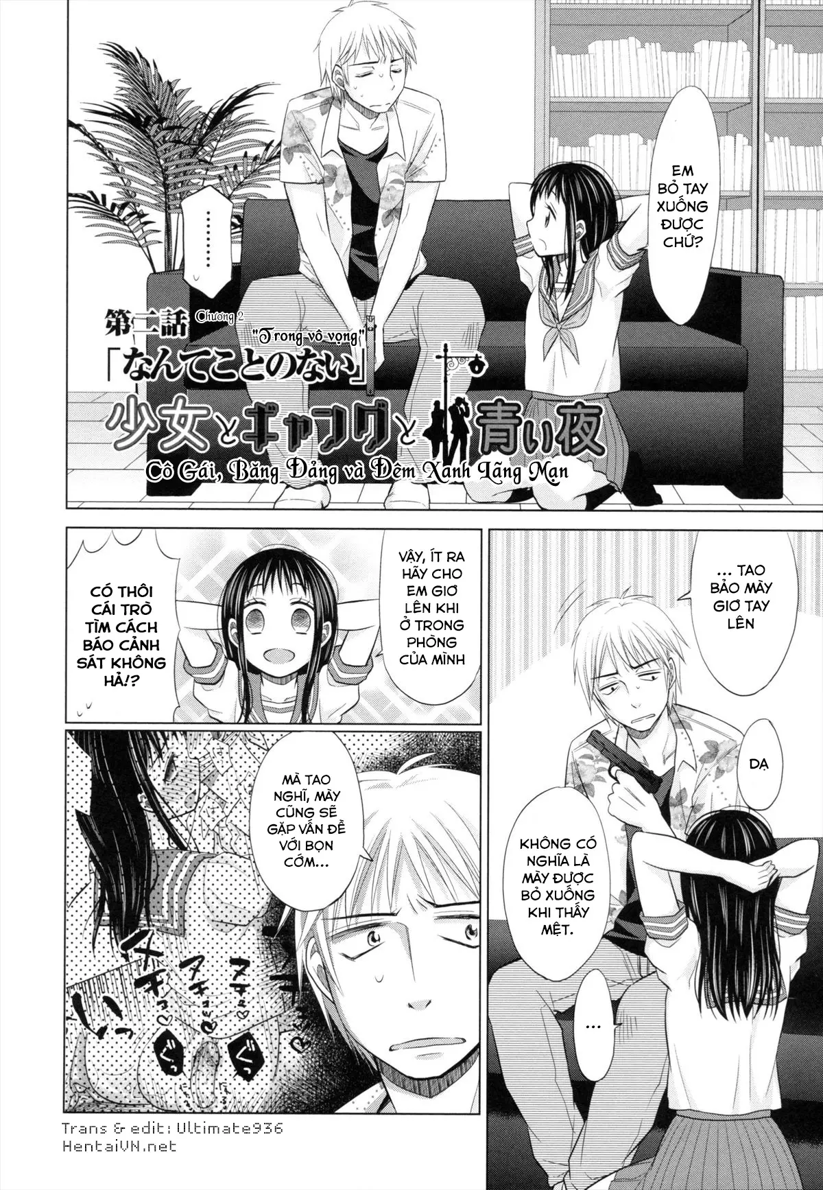 Shoujo to Gang to Aoi Yoru - Full trang 38
