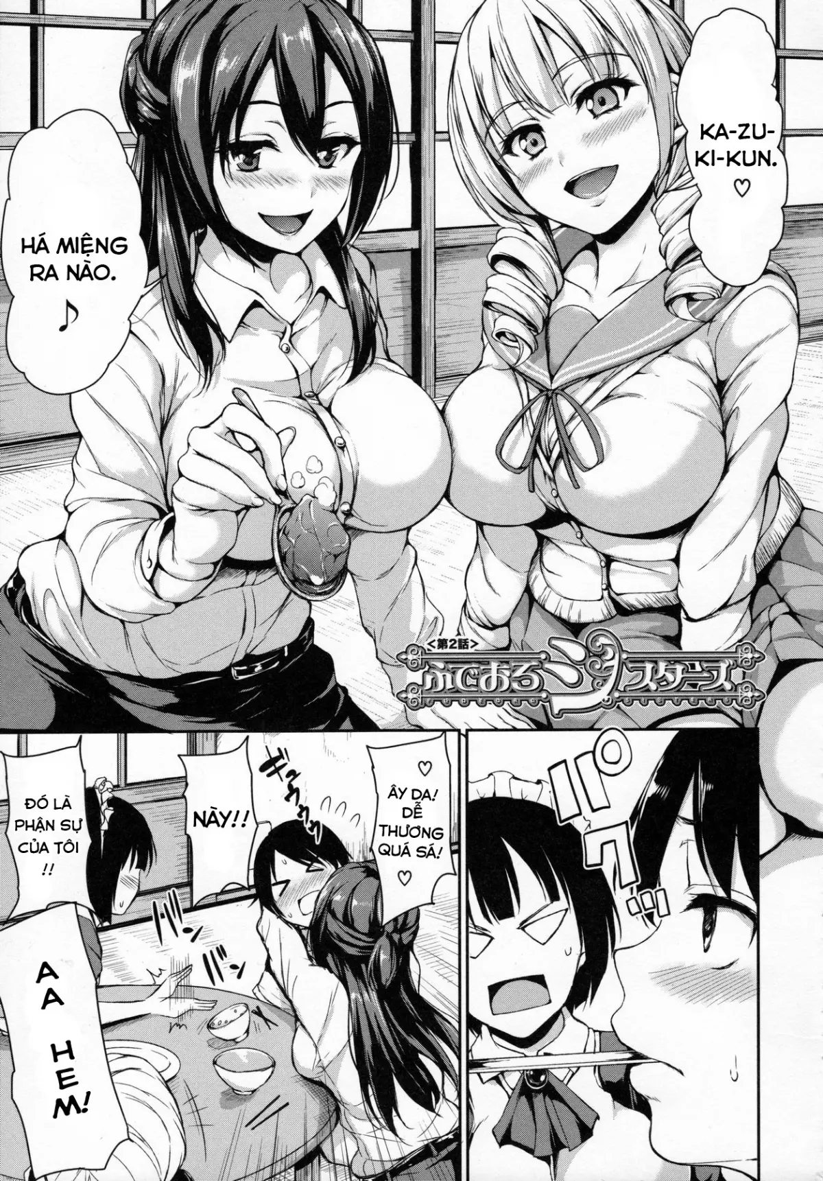 At Home Harem FudeoroSisters Ch. 1-3 - Full trang 53