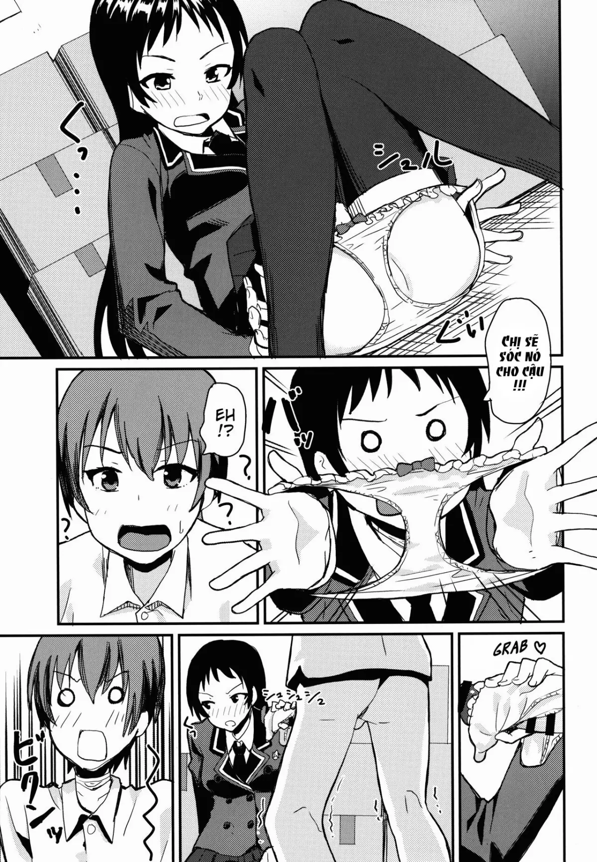 Kajou-senpai ni Chinpo Misete Semattemita. | Làm thế nào để làm quen Kajou-Senpai ...Đúng rồi, dùng trym :v - Full trang 6