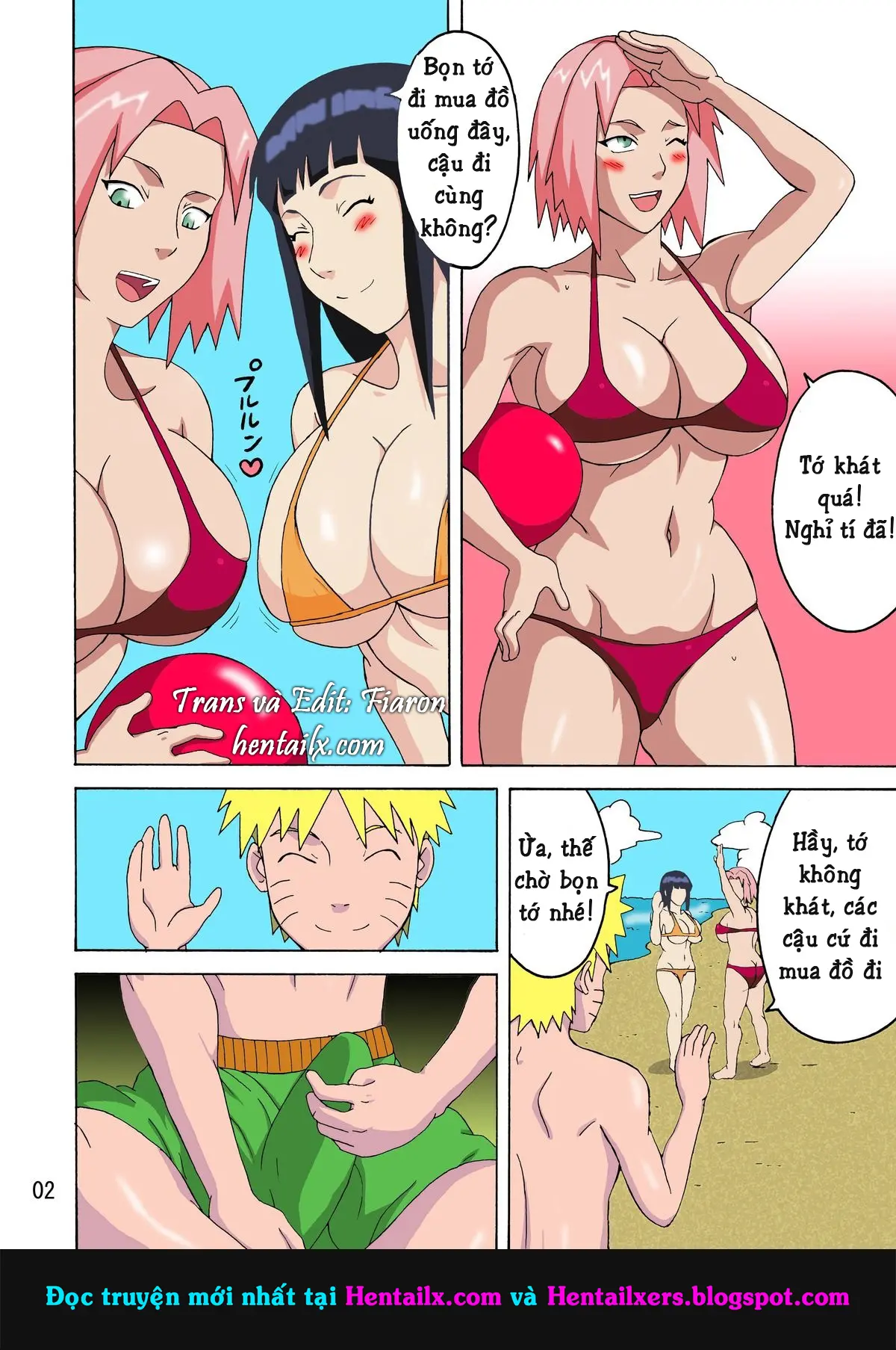 Tsunade no Insuiyoku | Tsunade's Obscene Beach - Full trang 3