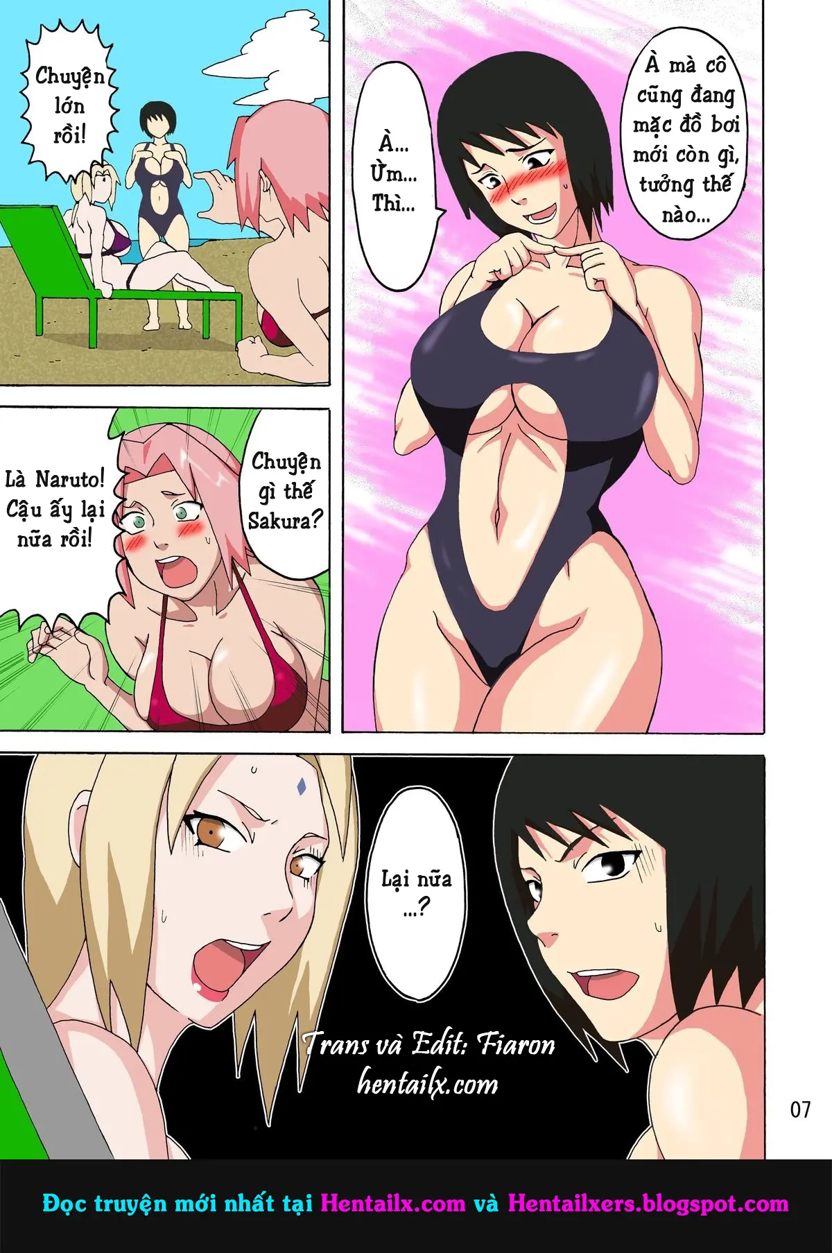 Tsunade no Insuiyoku | Tsunade's Obscene Beach - Full trang 8