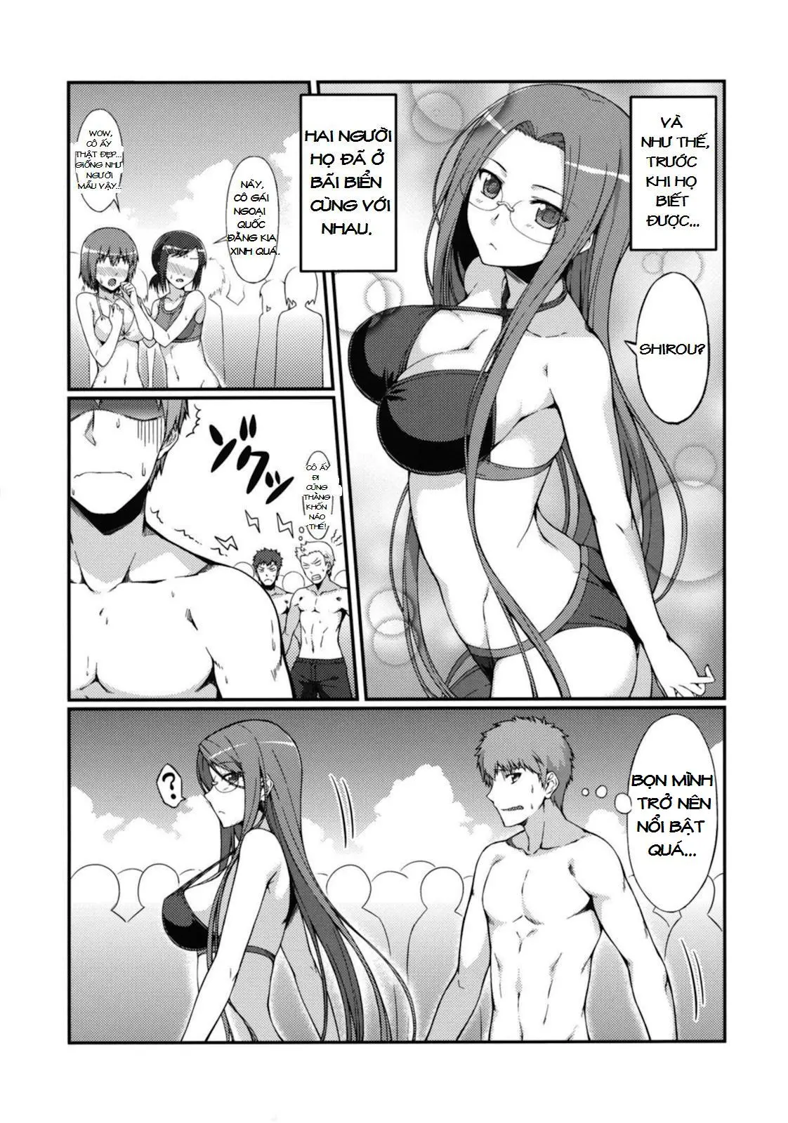 Rider-san to Kaisuiyoku. | Rider-san and the Beach - Full trang 6