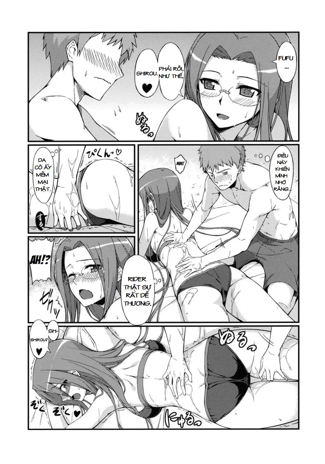 Rider-san to Kaisuiyoku. | Rider-san and the Beach - Full trang 8