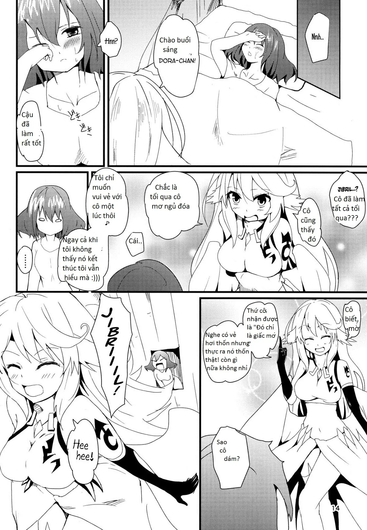 Jibril to Steph no Gohoushi Shitemita! | Jibril and Steph's Attempts at Service - Full trang 14