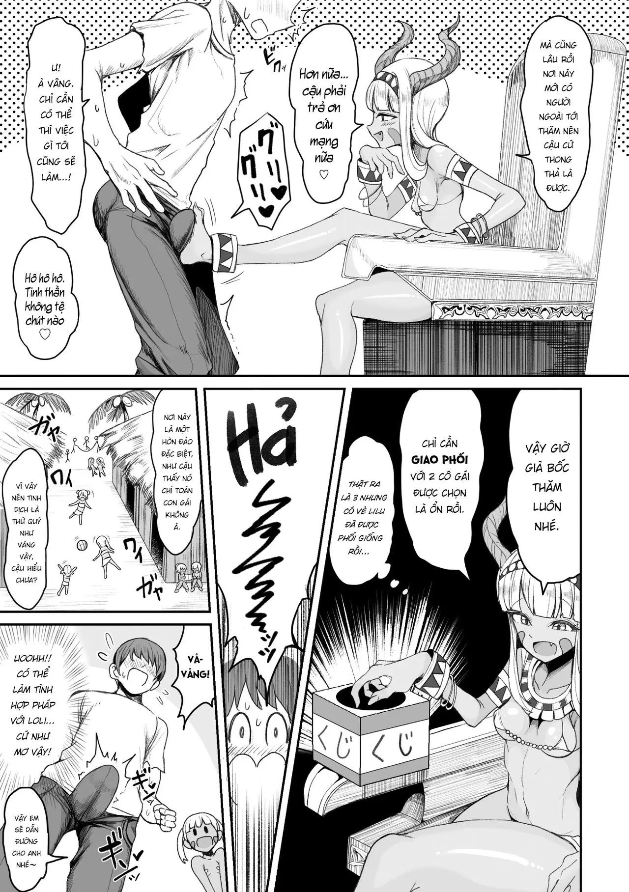 Nagaretsuita no wa Kasshoku Loli shika Inai Mujintou deshita - Full trang 7