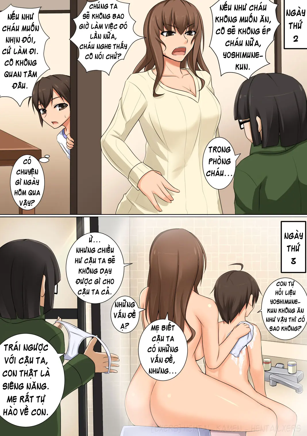 Mama ga Kakurete Seisettai ~Daisuki na Mama ga Ie de Azukatta Shachou no Kuso Musuko no Chinpo no Toriko ni Sarete ita~ - Full trang 12