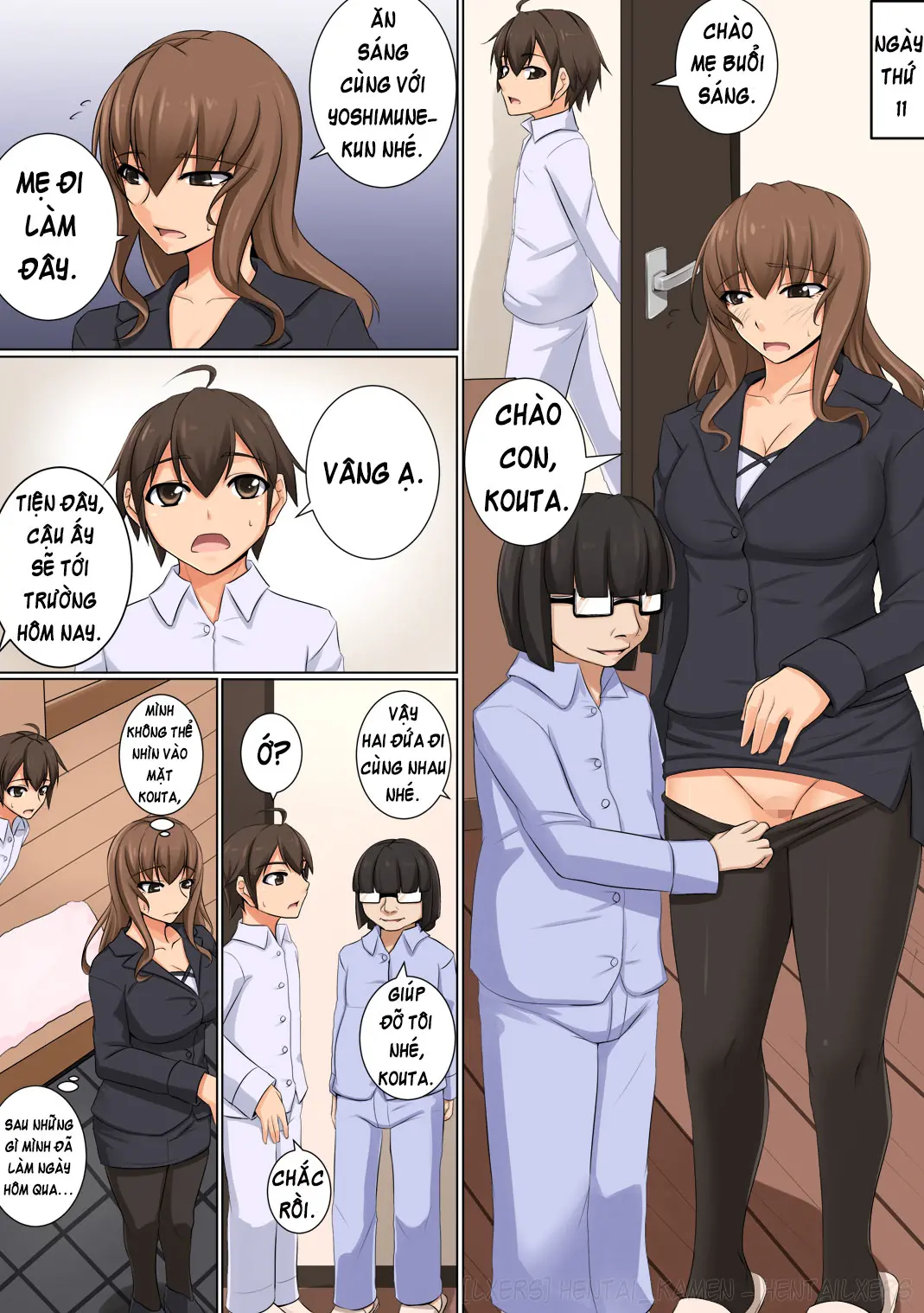 Mama ga Kakurete Seisettai ~Daisuki na Mama ga Ie de Azukatta Shachou no Kuso Musuko no Chinpo no Toriko ni Sarete ita~ - Full trang 33