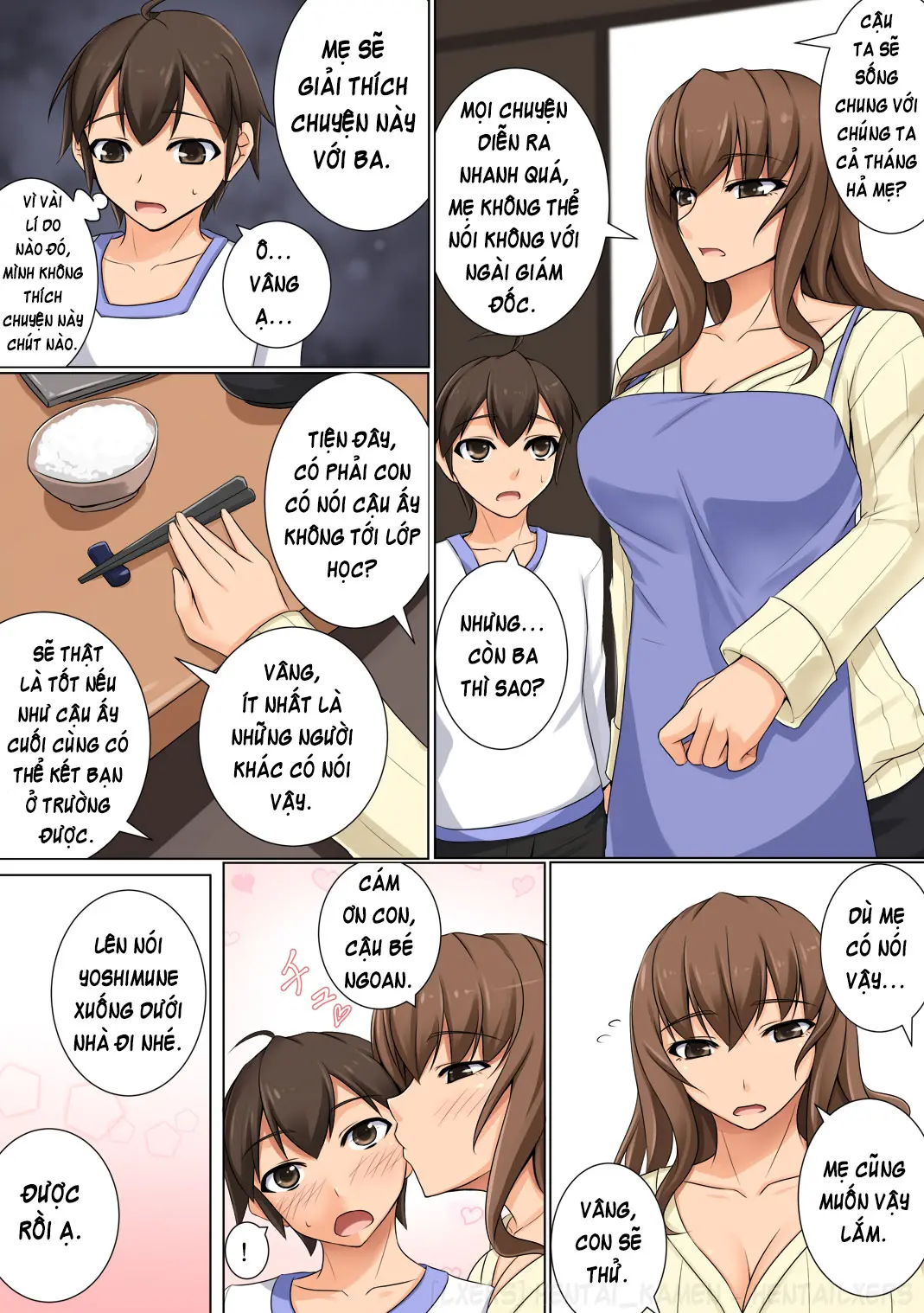 Mama ga Kakurete Seisettai ~Daisuki na Mama ga Ie de Azukatta Shachou no Kuso Musuko no Chinpo no Toriko ni Sarete ita~ - Full trang 9