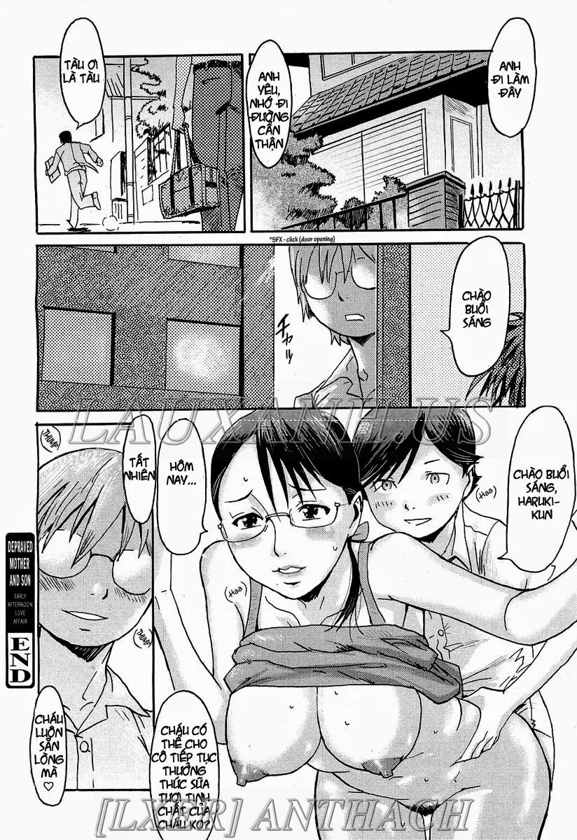 Daraku Oyako ~Hirusagari no Jouji~ | Depraved Mother and Son - Full trang 24