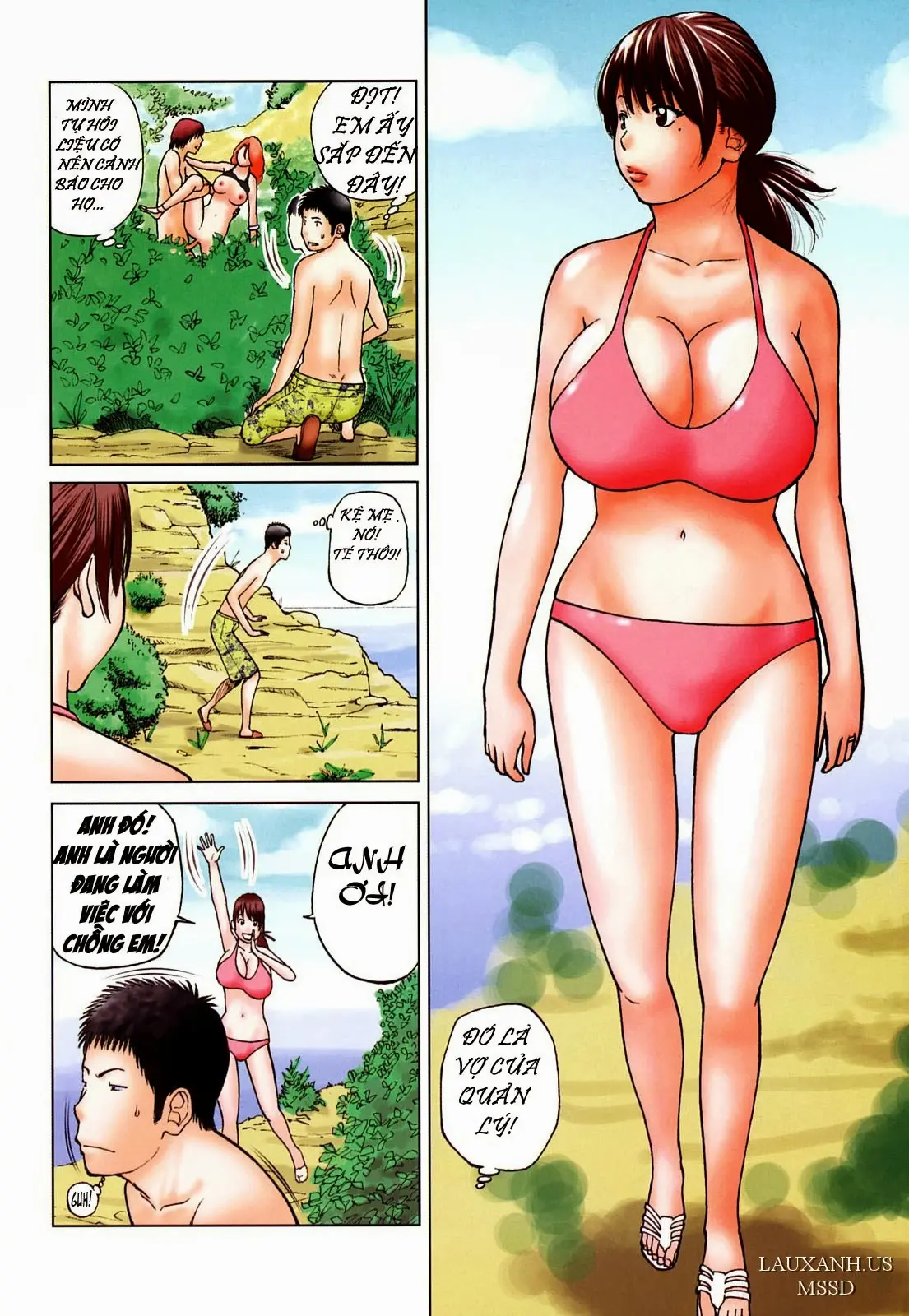 Joushi no Tsuma ~Nami ni Yureru Chibusa~ | Vợ sếp ~Cặp vú đung đưa theo nhịp sóng~ - Full trang 4