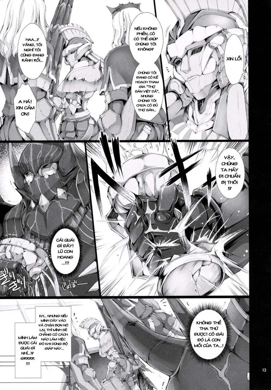 Monhan no Erohon 9 (decensored) - Full trang 13