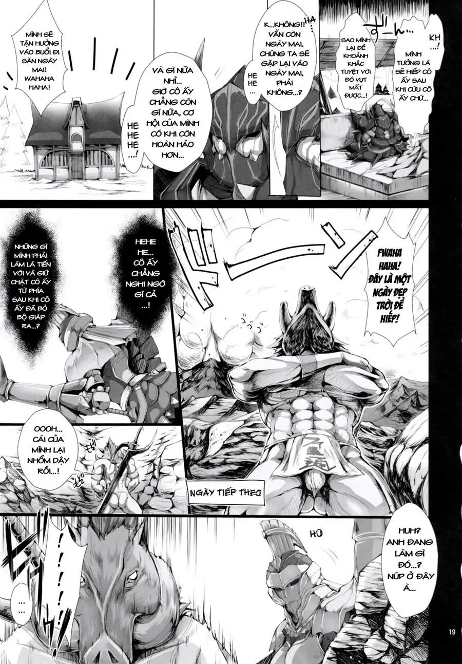 Monhan no Erohon 9 (decensored) - Full trang 19