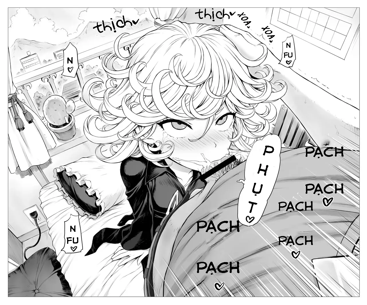 Date wa Tatsumaki-chan no Heya de Fella Shite Moraimasu | Tôi sẽ làm tình trong phòng của Tatsumaki-chan - Full trang 4