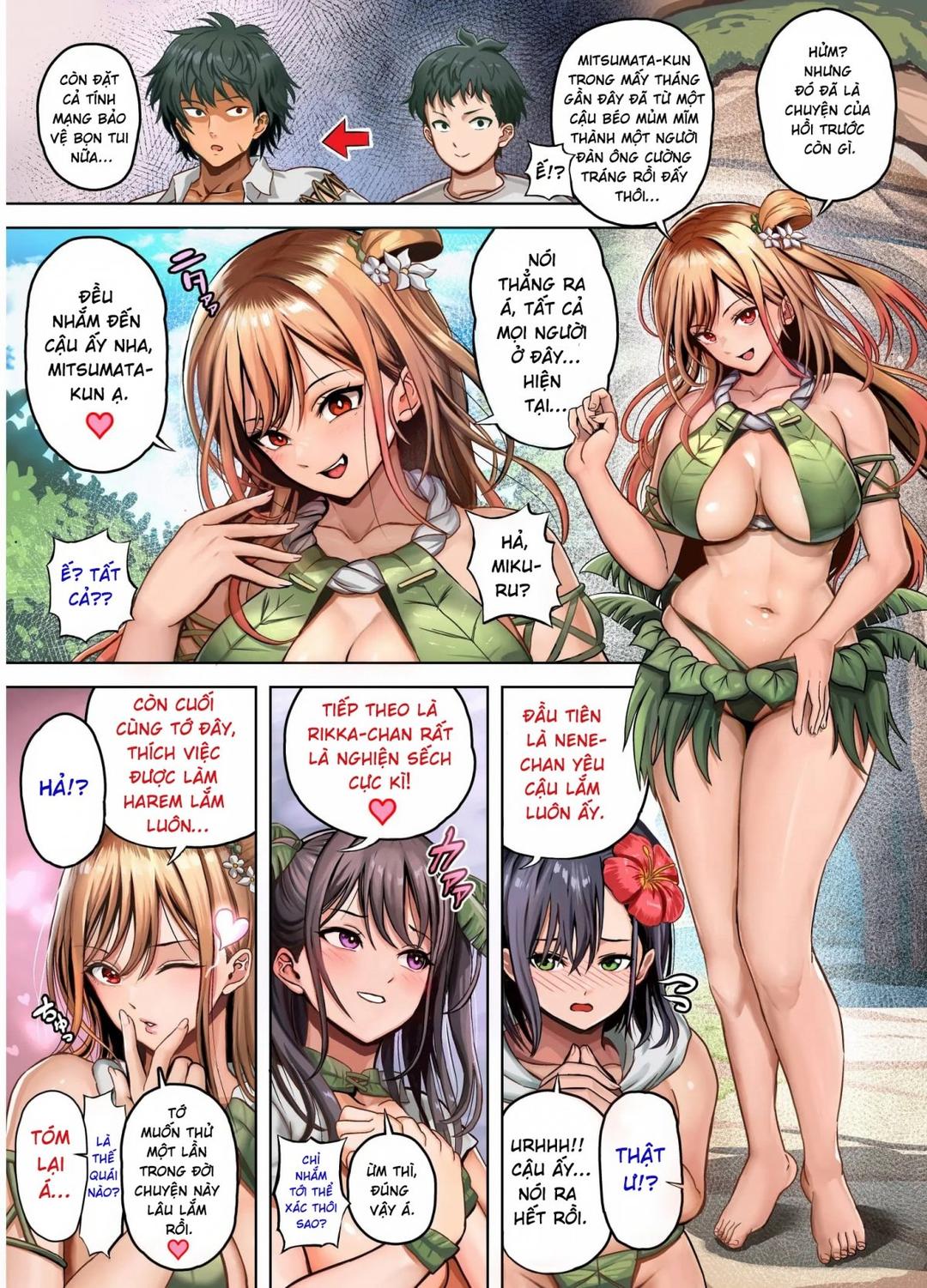 Dàn harem nơi hoang đảo - Oneshot - Phần manga trang 12