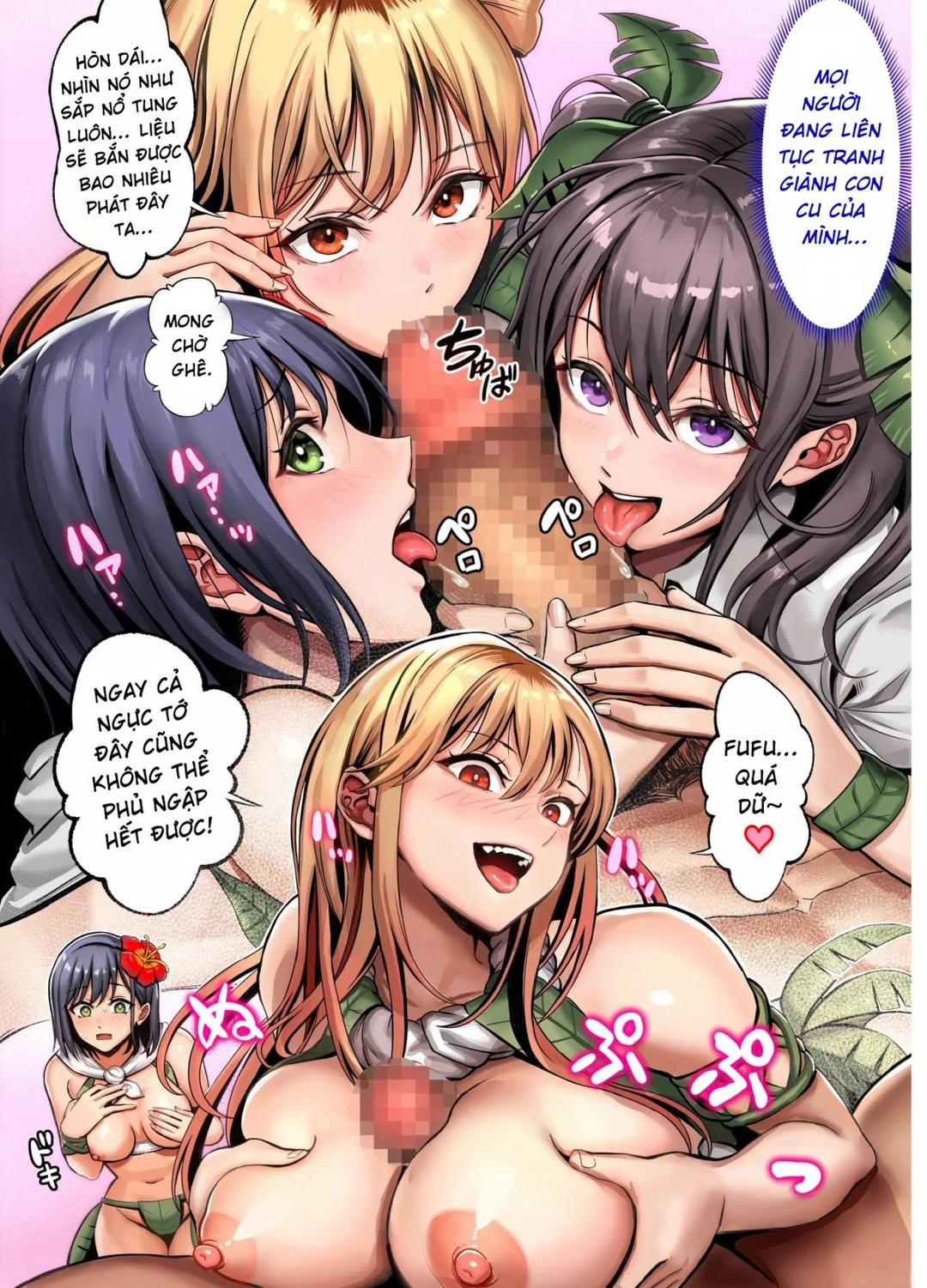 Dàn harem nơi hoang đảo - Oneshot - Phần manga trang 19