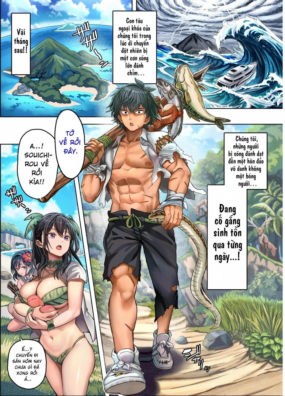 Dàn harem nơi hoang đảo - Oneshot - Phần manga trang 7