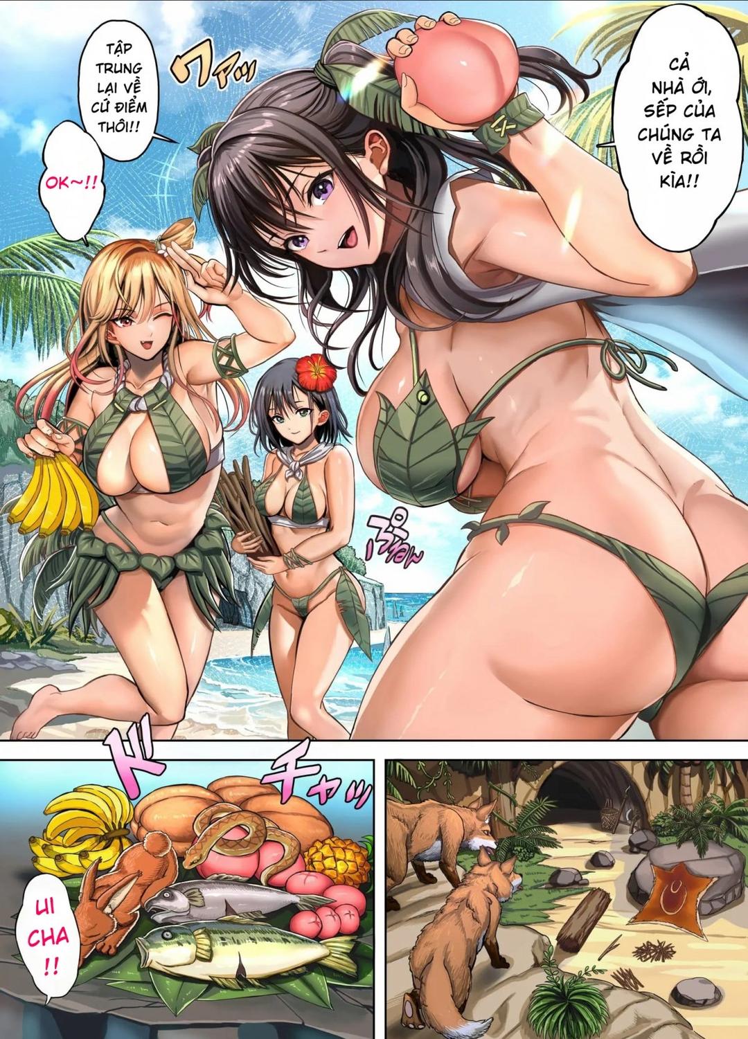 Dàn harem nơi hoang đảo - Oneshot - Phần manga trang 8