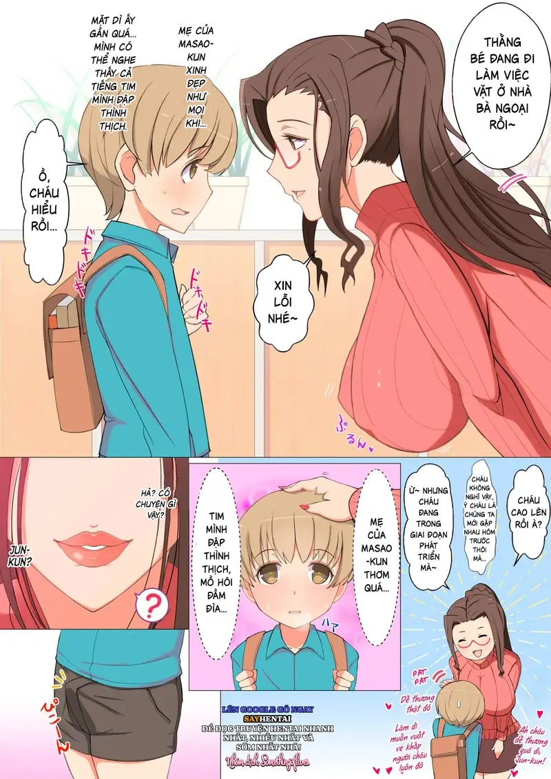 Kế hoạch dâm dục của mẹ bạn Jun-kun và cậu ấy (phiên bản đeo kính) - Chapter 1 trang 2