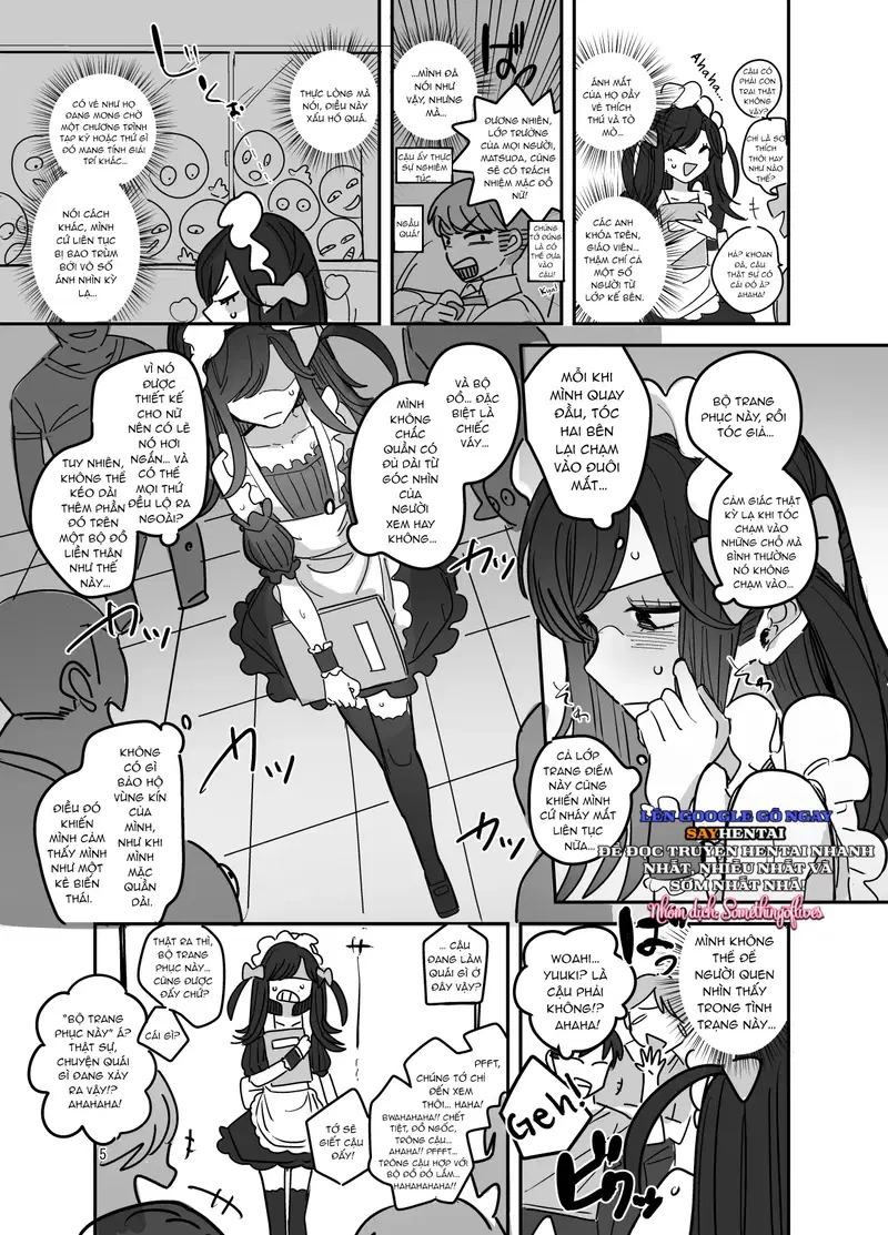 Lễ hội văn hóa trường nam sinh, quán cà phê hầu gái - Chapter 1 trang 4