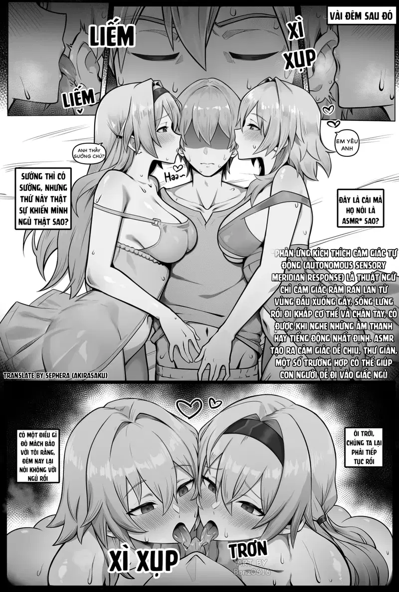 Hai cô bạn gái không bao giờ cho tôi ngủ - Oneshot trang 5