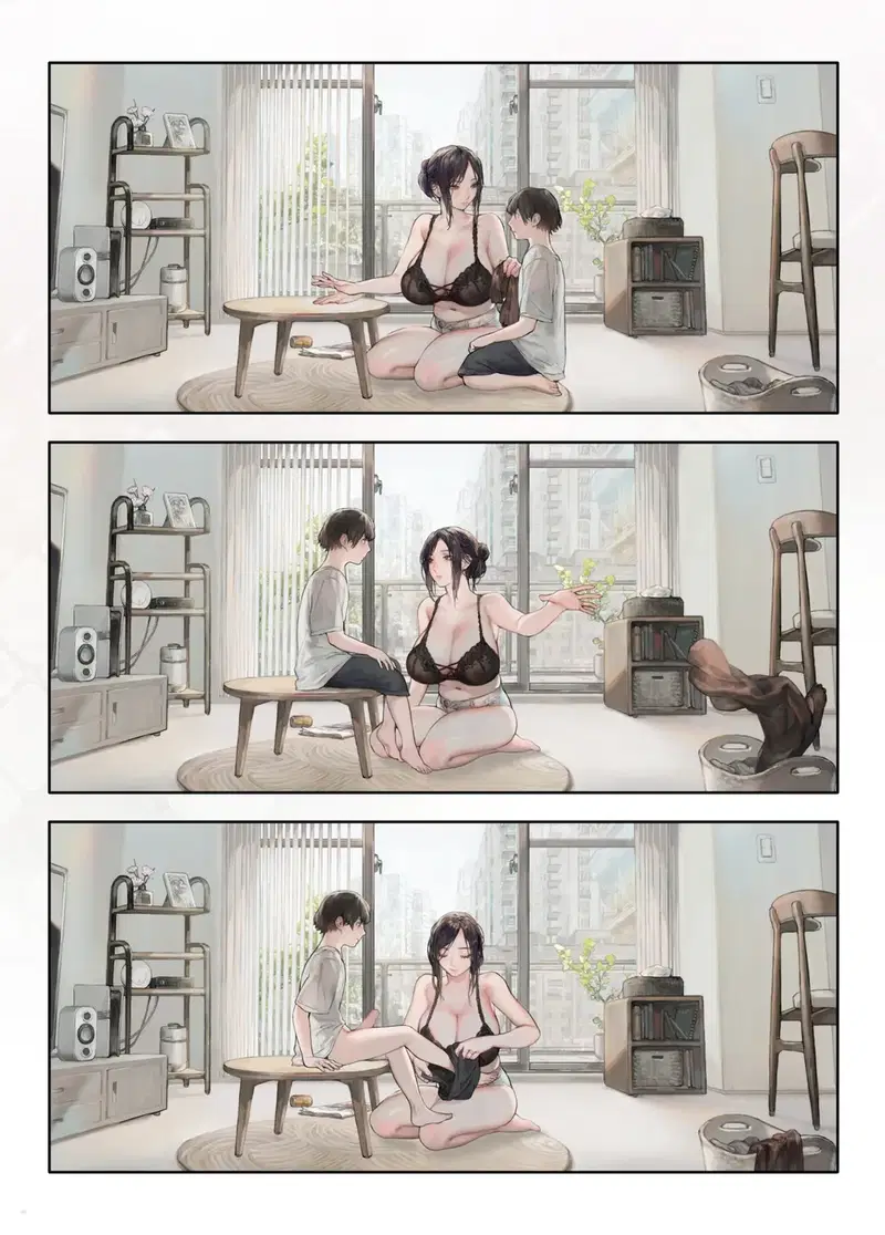 Vợ của người hàng xóm có vẻ buồn chán khi ở nhà vào ngày nghỉ - Chapter - 1 trang 7