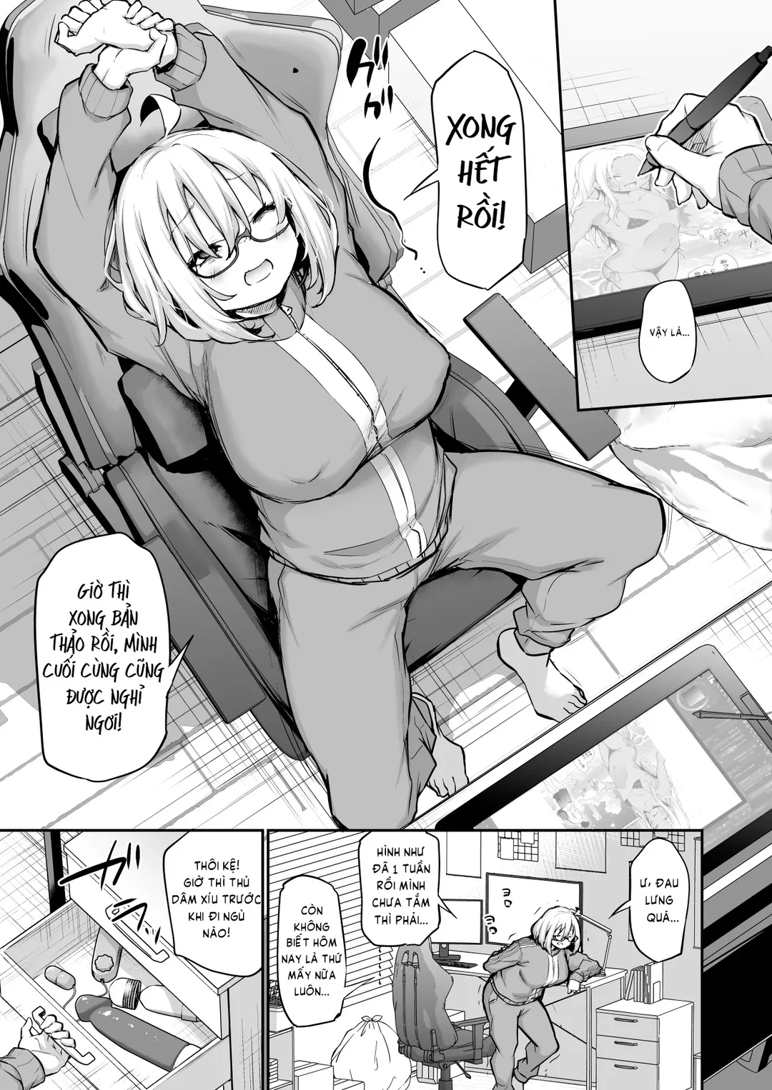 Furo Kyan Inkya Onna, Hatsu Kareshi Chinpo de Mesu ni Naru - Oneshot trang 4