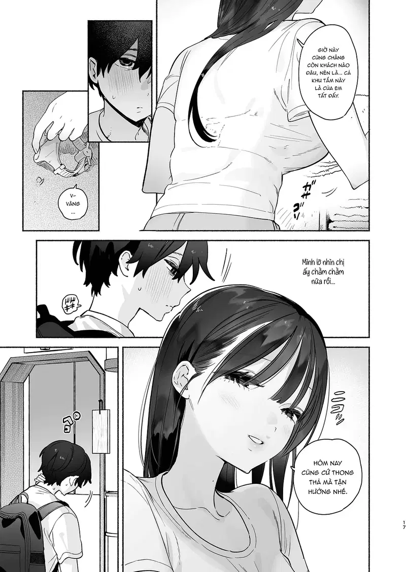 4 ngày hè Giao hòa cùng Chị gái Nhà tắm công cộng - Oneshot trang 16